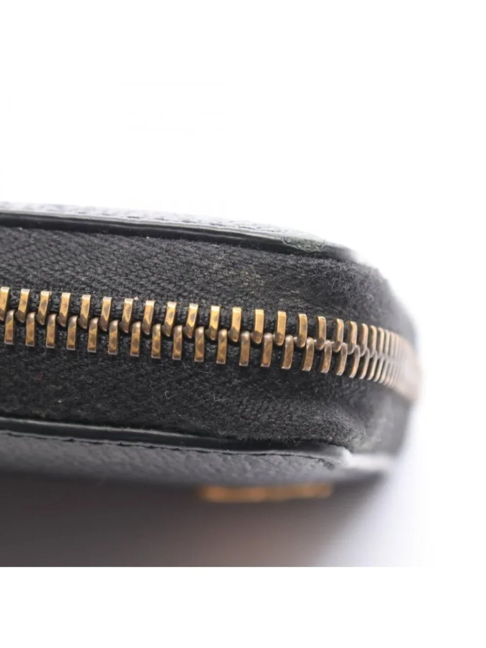 Gucci Round Wallet GG Marmont Black Leather